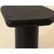 Della Black Free Form Concrete Top Outdoor End Table