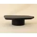 Della Black Free Form Large Concrete Top Outdoor Cocktail Table