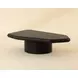 Della Black Free Form Large Concrete Top Outdoor Cocktail Table