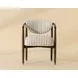 Gavina Gifford Script Upholstered Dining Arm Chair