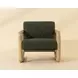 Cirro Noah Meadow and Ludlow Dark Olive Leather Upholstered Lounge Chair