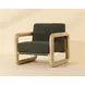 Cirro Noah Meadow and Ludlow Dark Olive Leather Upholstered Lounge Chair