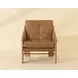 Fitzgerald Ludlow Sesame Leather Upholstered Lounge Chair