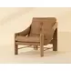 Fitzgerald Ludlow Sesame Leather Upholstered Lounge Chair