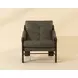 Fitzgerald Ludlow Dark Olive Leather Upholstered Lounge Chair