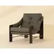 Fitzgerald Ludlow Dark Olive Leather Upholstered Lounge Chair
