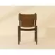 Argus Nubuck Caramel Leather Upholstered Dining Chair