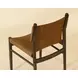 Argus Nubuck Caramel Leather Upholstered Dining Chair
