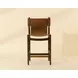 Argus Nubuck Caramel Leather Upholstered Counter Height Stool