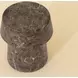 Delaina Dark Emperador Round Concrete Top Outdoor End Table