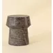 Delaina Dark Emperador Round Concrete Top Outdoor End Table