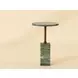Zuri Sage Round Concrete Top Outdoor End Table