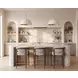 Gavina Gifford Script Upholstered Counter Height Stool