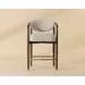 Gavina Gifford Script Upholstered Counter Height Stool