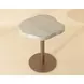 Willow Cream and Gold Outdoor 34" Freeform Bar Table