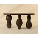 Brinley Dark Brown Outdoor Oval Console Table
