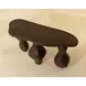 Brinley Dark Brown Outdoor Oval Console Table