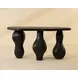Brinley Black Outdoor Oval Console Table