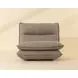 Cassiel Torched Meringue Upholstered Swivel Armless Chair