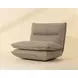 Cassiel Torched Meringue Upholstered Swivel Armless Chair
