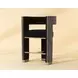 Adamina Abbington Black and Hobbes Night Upholstered Counter Height Stool