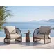 Celeste Dark Emperador Outdoor Round End Table