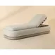 Sonora Gracebay Light Gray Performance Fabric Upholstered Outdoor 86" Chaise Lounger