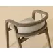 Arco Santa Cruz Oatmeal Upholstered Dining Arm Chair