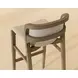 Arco Santa Cruz Oatmeal Upholstered Bar Stool