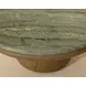 Orina Sage and Brown Outdoor Round Coffee Table