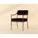 Belen Diamond Mink Upholstered Dining Arm Chair