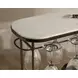 Lodi White and Gold 3 Bottle Wine Rack