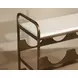 Xeniax White and Gold 6 Bottle Wine Rack