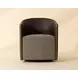 Aria Gellar Earth and Eglinton Espresso Upholstered Swivel Lounge Chair