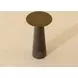 Lunara Gold and Antique Brown Round High End Table