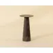 Lunara Gold and Antique Brown Round High End Table