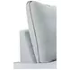 Grande Mist Gray Performance Fabric Upholstered Chair and A Half with Pillows