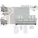 Grande Mist Gray Performance Fabric Upholstered Chair and A Half with Pillows