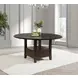 Twyla Dark Cocoa 60" Round Storage Dining Table