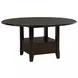 Twyla Dark Cocoa 60" Round Storage Dining Table