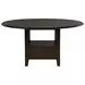 Twyla Dark Cocoa 60" Round Storage Dining Table