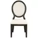 Twyla Cream and Dark Cocoa Side Chair Set of 2