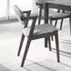 Stevie Brown Grey and Black Side Chair Set of 2
