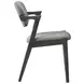Stevie Brown Grey and Black Side Chair Set of 2