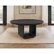 Leandro Burnished Black 60" Round Dining Table