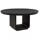Leandro Burnished Black 60" Round Dining Table