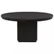 Leandro Burnished Black 60" Round Dining Table