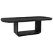 Leandro Burnished Black 96" Extendable Rectangular Dining Table