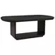 Leandro Burnished Black 96" Extendable Rectangular Dining Table