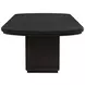 Leandro Burnished Black 96" Extendable Rectangular Dining Table